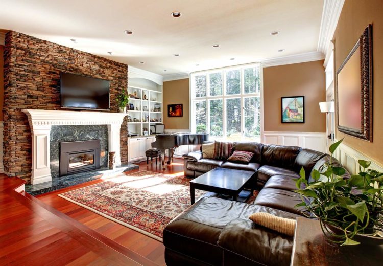 a living room and fireplace with Home Insurance in Queens, NY, Brooklyn, Amityville, Deer Park, Massapequa, Ozone Park